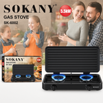 Estufa de Gas SOKANY 3 puestos