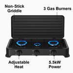 Estufa de Gas SOKANY 3 puestos