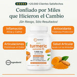 Turmeric Curcumin 95%: El antiinflamatorio mas potente + dile adios a los dolores 249Q + ENVIO GRATIS