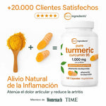 Turmeric Curcumin 95%: El antiinflamatorio mas potente + dile adios a los dolores 250Q + ENVIO GRATIS SUPER OFERTA COMPRA 2 Y TE MANDAMOS UN TERCERO DE REGALO FORMATO 60 CAPSULAS MEGA CONCENTRADO 2 AL DIA !!!