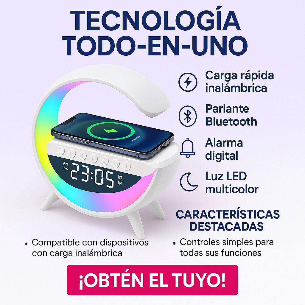 Lampara Parlante Bluetooth 🔋🎵 TODO EN UNO + SUPER DESCUENTO 289Q + ENVIO GRATIS