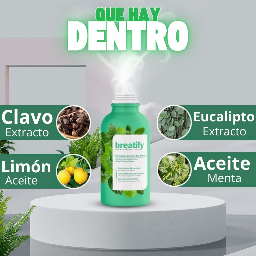 Breatify - ELIMINA EL MAL ALIENTO DESDE LA PRIMERA GOTA + envio gratis a todo guatemala