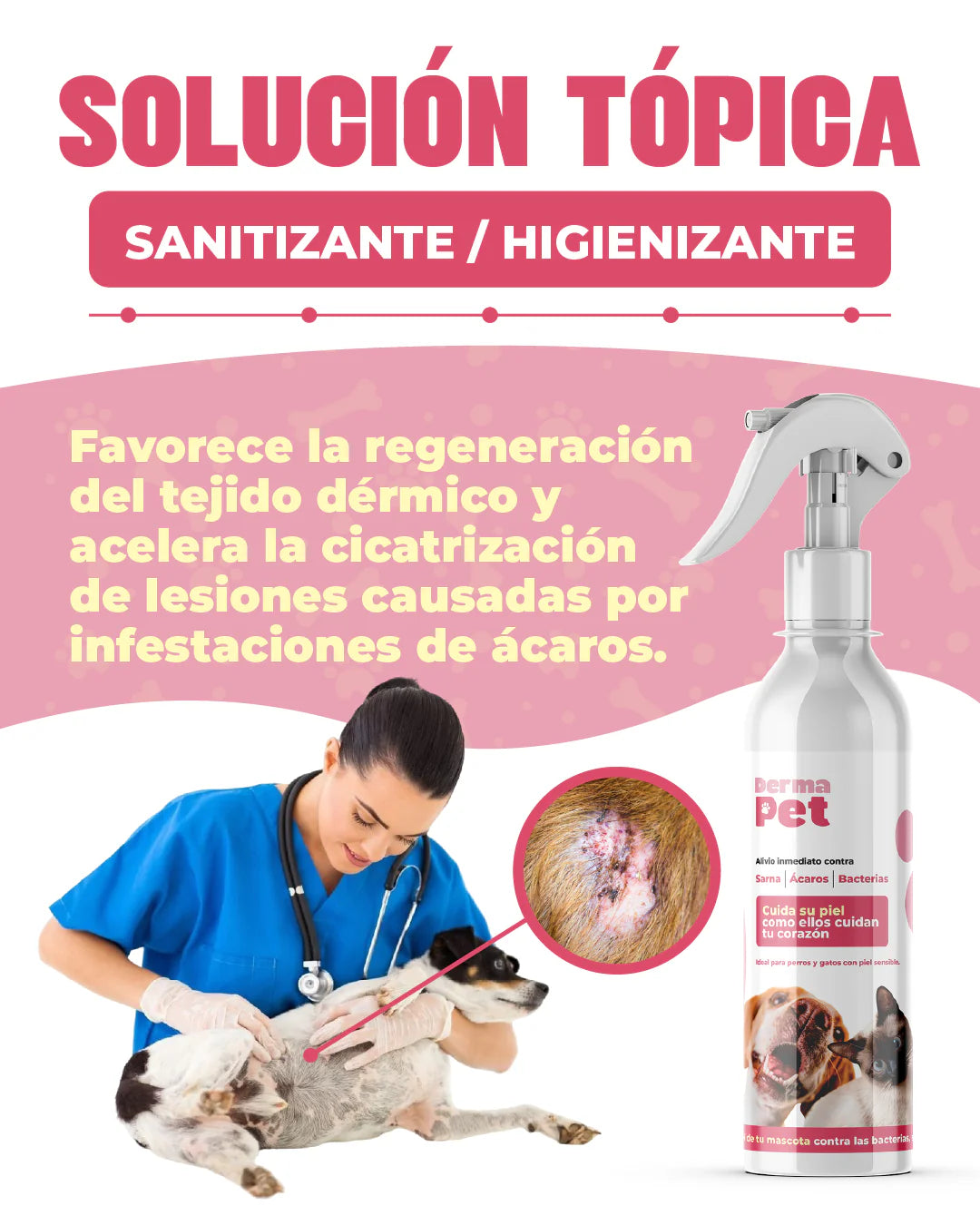 DERMAPET perritos y gatitos felices Solución topica🐶 + envio gratis