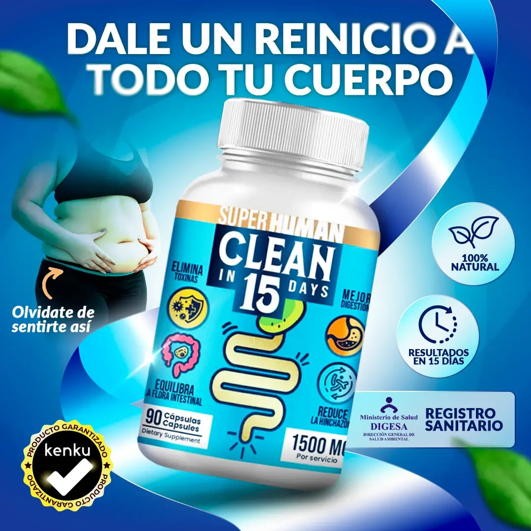 Clean 15  EL ORIGINAL  - detox y limpieza ENVIO GRATIS A TODO GUATEMALA